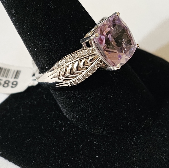Rose De France Amethyst Ring in Sterling Silver Sz 10 💜 NWT - Picture 6 of 14
